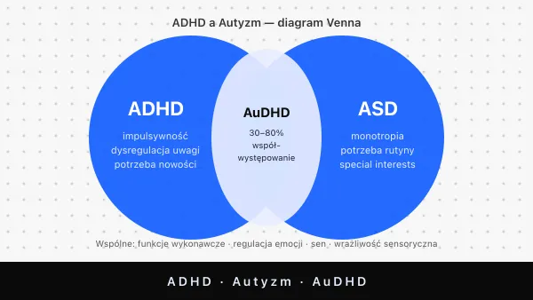 ADHD a autyzm — różnice, podobieństwa i AuDHD