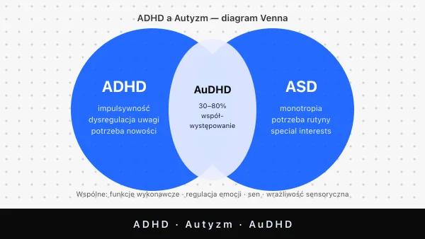 ADHD a autyzm — różnice, podobieństwa i AuDHD