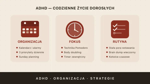 ADHD codzienne życie — przewodnik dla dorosłych