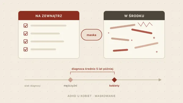ADHD u kobiet — objawy, maskowanie i późna diagnoza