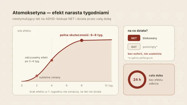 Atomoksetyna (Strattera, Auroxetyn) — działanie, ceny i kiedy stosować