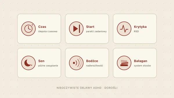 Nieoczywiste objawy ADHD u dorosłych — lista zaskakujących cech