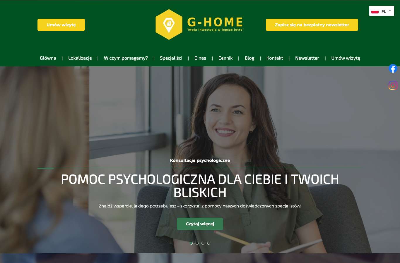 Zrzut strony głównej centrumpsychologicznomedyczne.pl z 25 września 2026