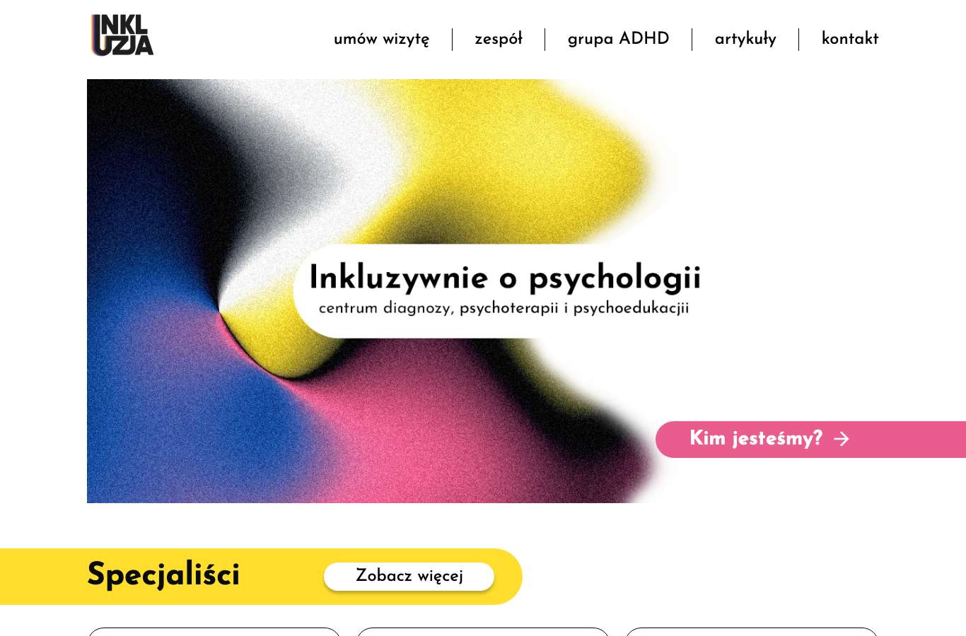Zrzut strony głównej inkluzja.com z 25 września 2026