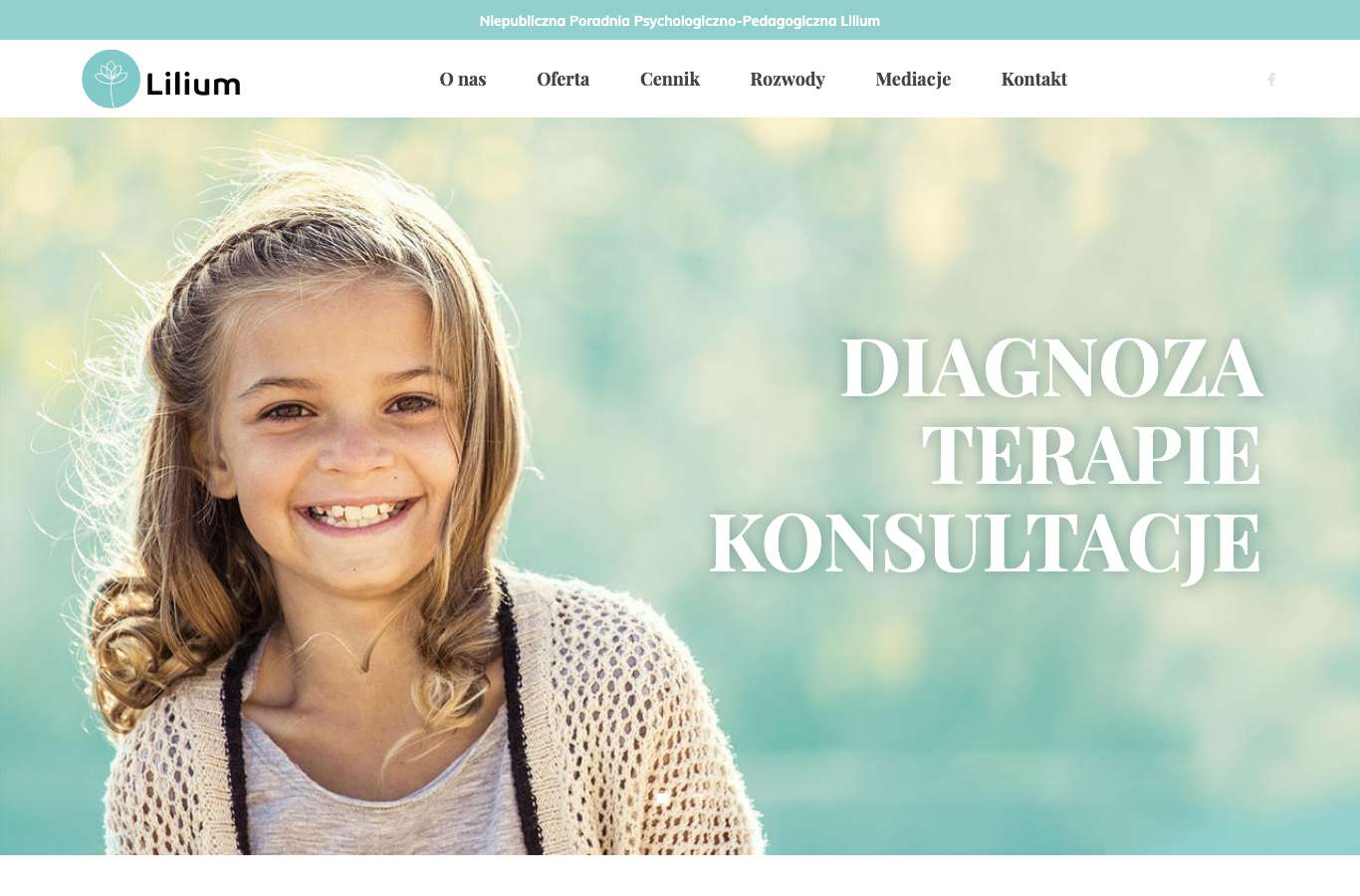 Zrzut strony głównej poradnia-lilium.pl z 25 września 2026