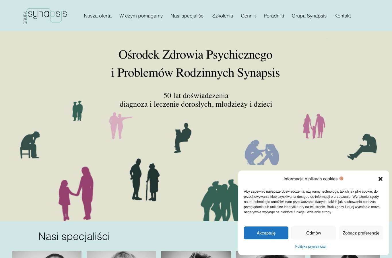 Zrzut strony głównej synapsis.pl z 25 września 2026